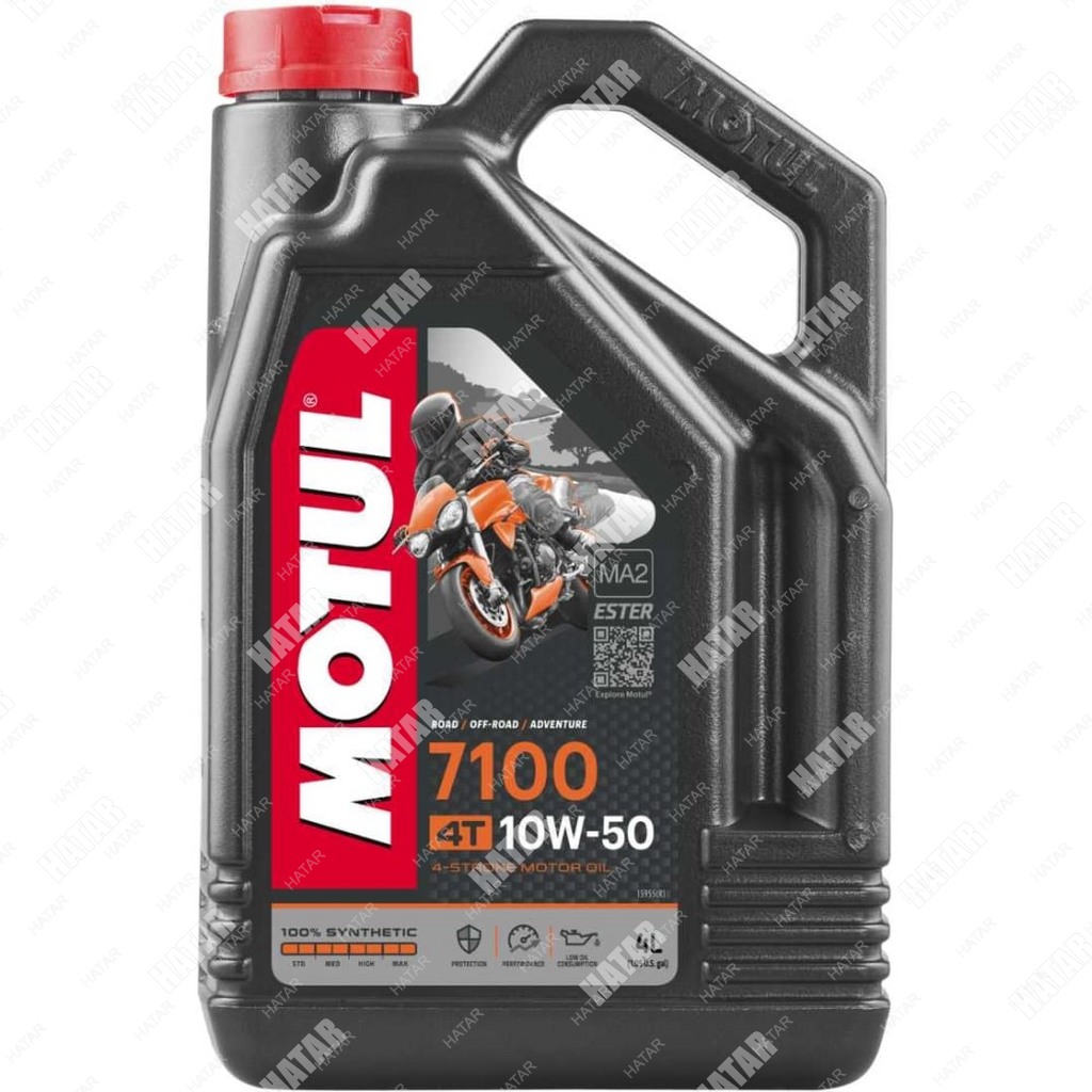 MOTUL 10w50 7100 4t моторное масло для 4-х тактных мотоциклов синтетика sn/sm/sl/sj/sh/sg 1л 104209
