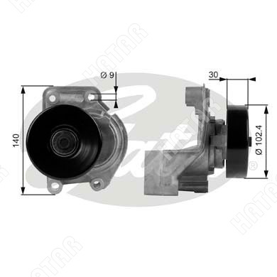 GATES Натяжной ролик gates T38173