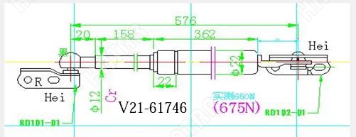 JETT Амортизатор багажника V2161746