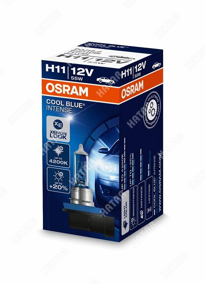 OSRAM Лампа osram cool blue intense 12v, 55w h11 pgj19-2 64211CBI