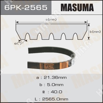 MASUMA Ремень ручейковый masuma 6PK2565