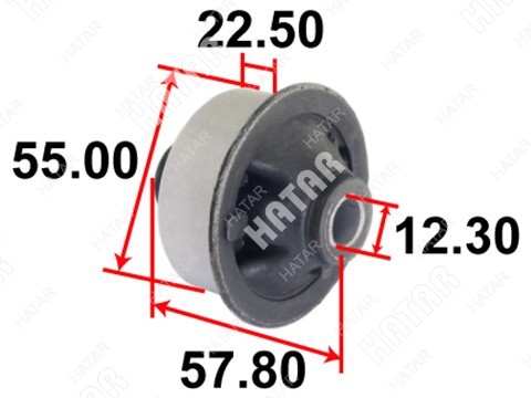 TENACITY Сайлентблок рычага tenacity 1590 rear AAMTO1019