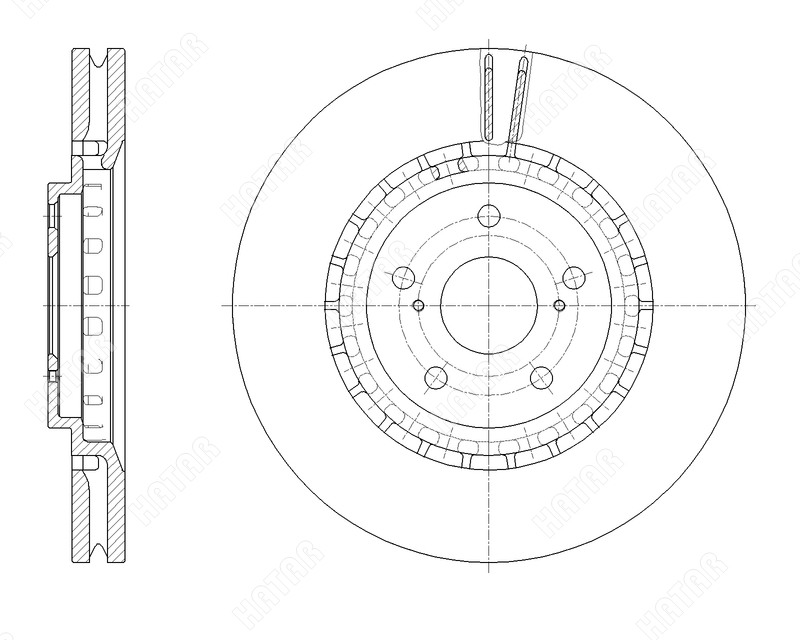 G-BRAKE Диск тормозной вентилируемый g-brake GR21832