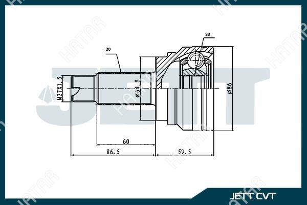 JETT Шрус внешний jett V435006