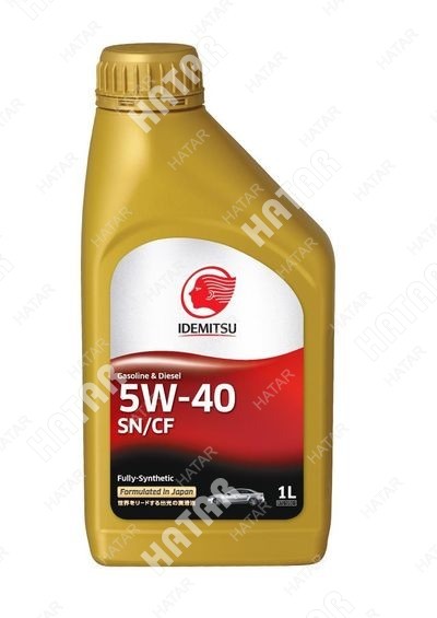 IDEMITSU Масло моторное синтетическое idemitsu 5w-40 sn/cf 1l. пластик 30015048724