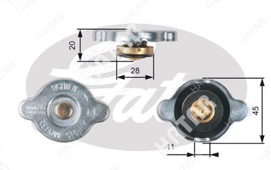 GATES Крышка радиатора gates 7410-30075 RC133
