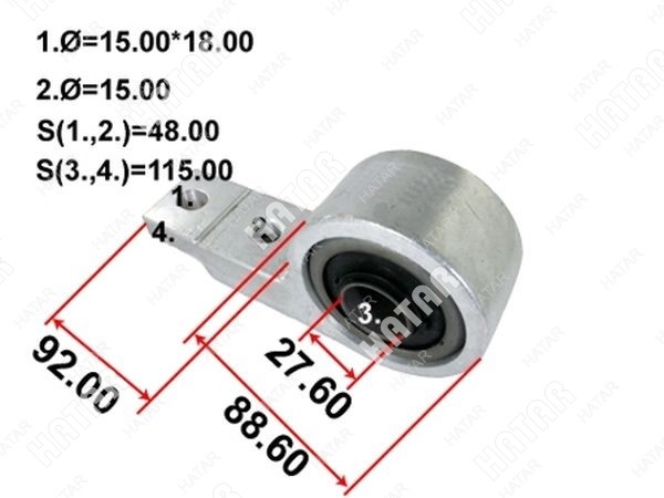 TENACITY Сайлетблок в сборе с кронштейном!!! AAMNI1035