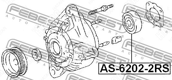 FEBEST Подшипник генератора AS62022RS
