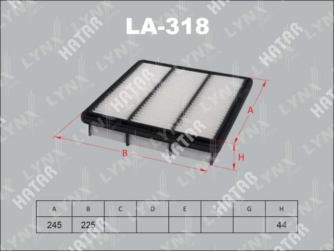 LYNXAUTO Фильтр воздушный LA318