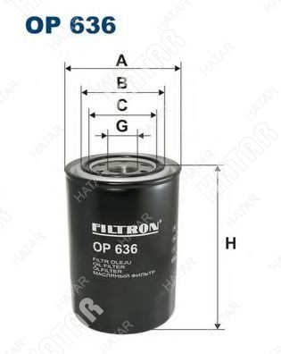 FILTRON Фильтр масляный OP636