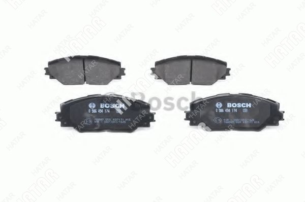BOSCH Колодки тормозные дисковые | перед | 0986494174