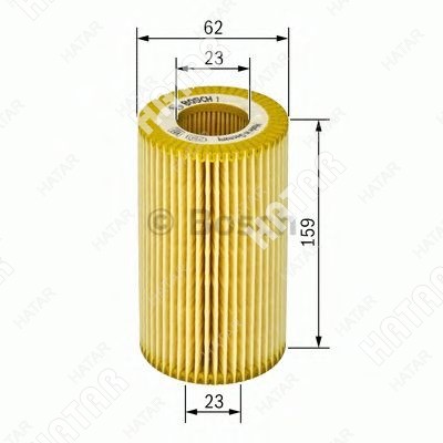 BOSCH Фильтр масляный 1457429122