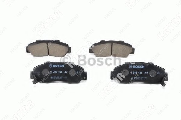 BOSCH Колодки тормозные дисковые 0986461142