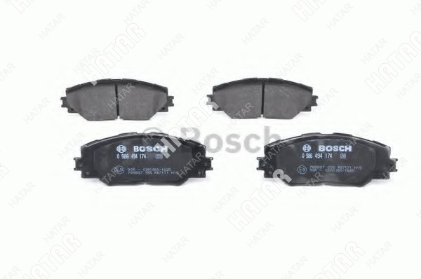 BOSCH Колодки тормозные дисковые | перед | 0986494174