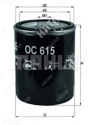 KNECHT Фильтр масляный OC615