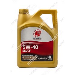 IDEMITSU 5w40 масло моторное синтетика sn/cf 4л