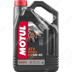 MOTUL 5w40 atv power 4t cинтетическое моторное масло, для последнего поколения мощных мотовездеходов квадроциклов n/sm/sl/sj 4л