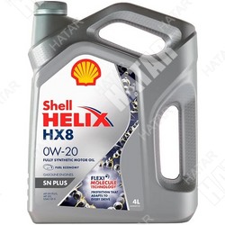 SHELL 0w20 helix hx8 synthetic масло моторное, синтетика, sp 4л