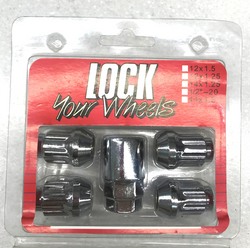 WHEEL LOCKS Гайка колесная секретная м 12*1,25 4шт