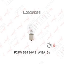 LYNXAUTO Лампа p21w 24v ba15s hcv