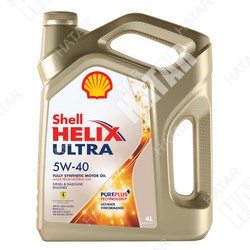 SHELL 5w40 helix ultra масло моторное, синтетика,sp/sn+/cf/a3/b4 4л