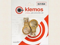 KLEMOS Клемма акб латунь, с болтом, к-т euro type-1