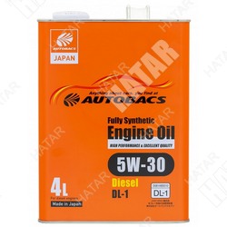 AUTOBACS 5w30 масло моторное disel dl-1 синтетика 4л