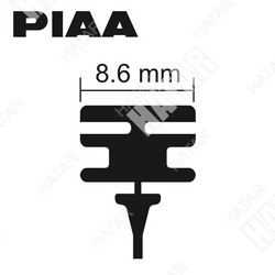 PIAA Wiper refill super graphite резинка с графитовым покрытием для щеток стеклоочиcтителя оем 17/430 мм