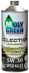 MOLY GREEN 5w-30 selection cинтетическое моторное масло sp/gf-6a/cf 1л