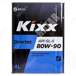 KIXX 80w90 geartec масло трансмиссионное gl-5 4л металл