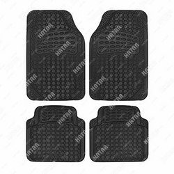 CARFORT motored 2 коврики а/м резина, универсальные, к-т 4шт. black
