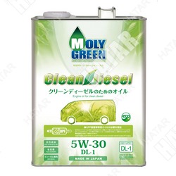 MOLY GREEN 5w-30 clean dieselcинтетическое моторное масло dl-1 4л