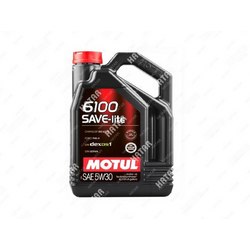 MOTUL 5w30 6100 save-lite моторное масло синтетика api sp, ilsac gf-6a 4л
