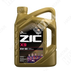 ZIC X9 5w30 моторное масло синтетика sp/sl/cf, acea a3/b3/b4 4л