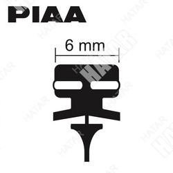 PIAA Wiper refill super graphite резинка с графитовым покрытием для щеток стеклоочиcтителя 21/550 мм