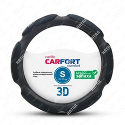 CARFORT 3d оплетка спонж 6 подушек, черная, s
