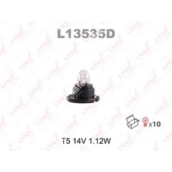 LYNXAUTO Лампа накаливания панели приборов t5 14v 1.12w