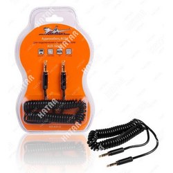 AIRLINE Кабель aux 3.5 mm jack - 3.5 mm jack 1.8м, черный