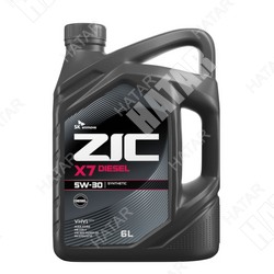 ZIC X7 diesel 5w-30 моторное масло синтетика cf / sl acea a3/b3, a3/b4 6л