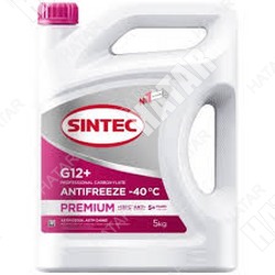 SINTEC Антифриз premium g12+ карбоксилатный -40 5кг розовый