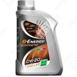 G-ENERGY 0w20 g-energy synthetic eco life синт-ка-бенз масло моторное всесезонное, sp/c5 1л