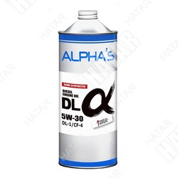 ALPHAS 5w30 dl-α масло моторное полусинтетика дизель, оснащенный сажевым фильтром dl-1/cf-4 1л