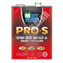 MOLY GREEN 0w-20 pro s cинтетическое моторное масло sp/gf-6a 4л