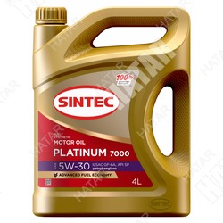 SINTEC 5w30 platinum 7000 масло моторное, синтетика sp gf-6a 4л