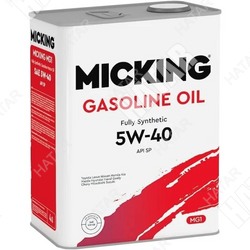 MICKING 5w40 gasoline oil mg1 моторное масло синтетическое sp 4л