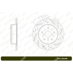 G-BRAKE Диск тормозной перфорированный g-brake правый