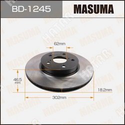 MASUMA Диск тормозной masuma front rav4/ sxa10l уп.2