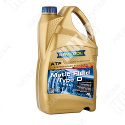 RAVENOL Масло трансмиссионное atf matic type d 4л синтетика