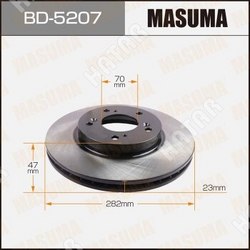 MASUMA Диск тормозной masuma front cr-v 00- уп.2