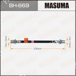 MASUMA Шланг тормозной masuma t- /rear/ roomy, passo / m900a, m700a